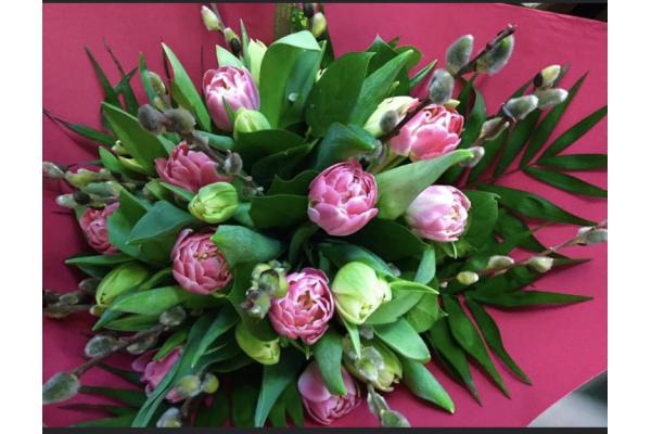 Bouquet de tulipes pastel 811663
